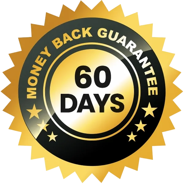 AlphaErec 60-day money-back guarantee seal