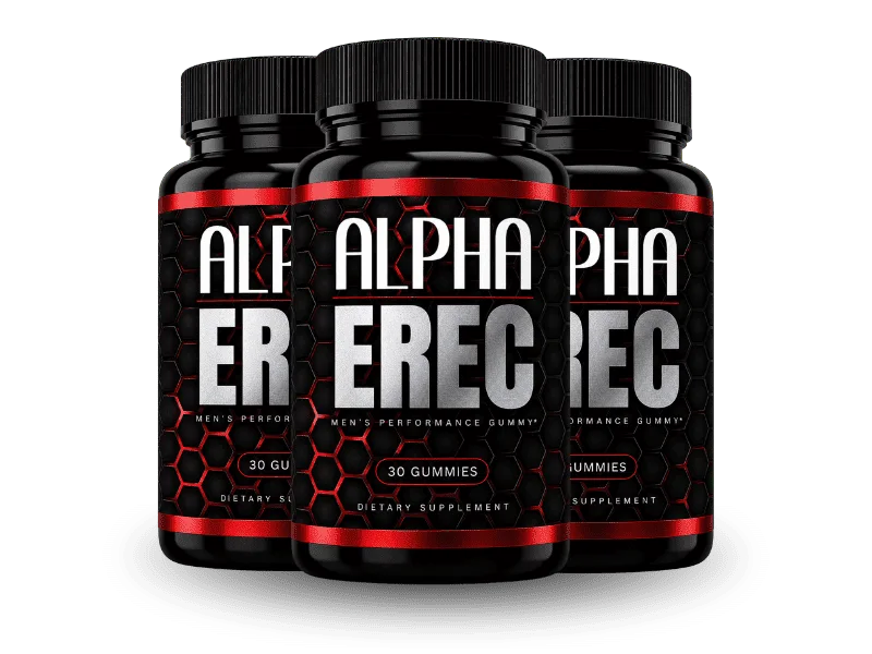 Three-bottle package of AlphaErec with free shipping